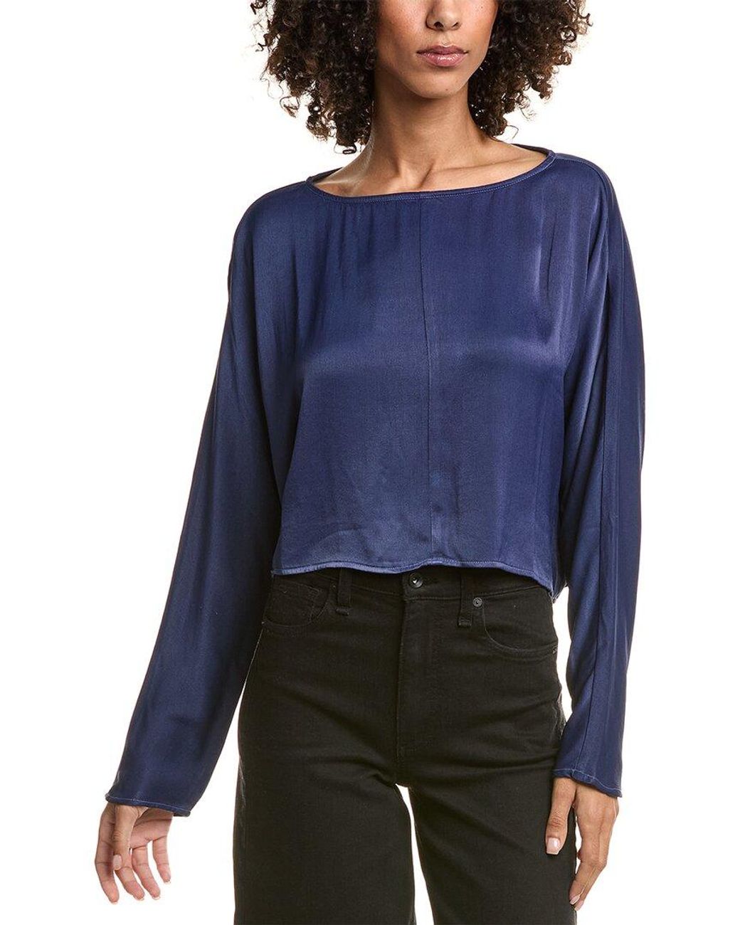 Bella Dahl Blue Dolman Sleeve Blouse