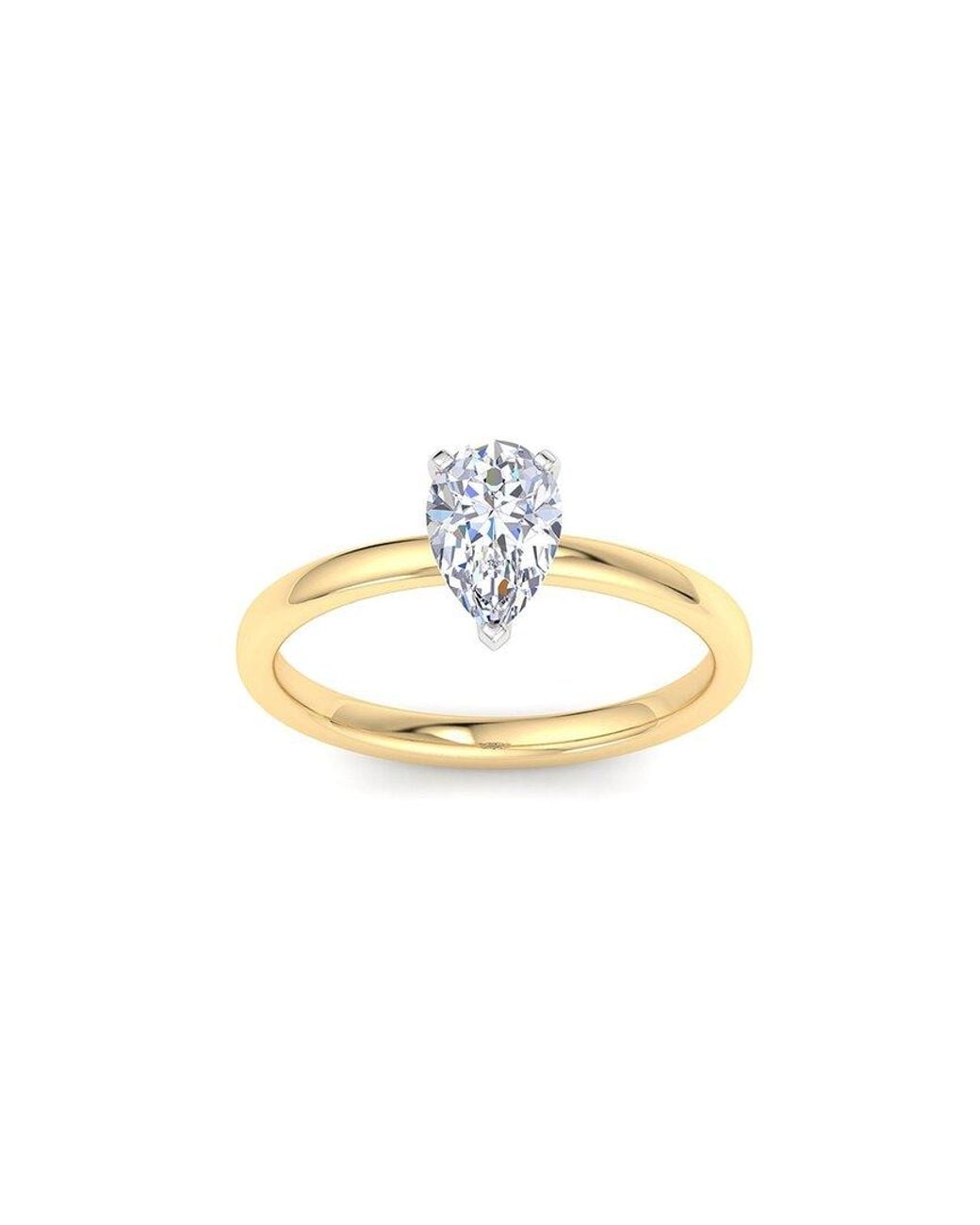SuperJeweler Metallic 14K 1.00 Ct. Tw. Lab-Grown Diamond Ring