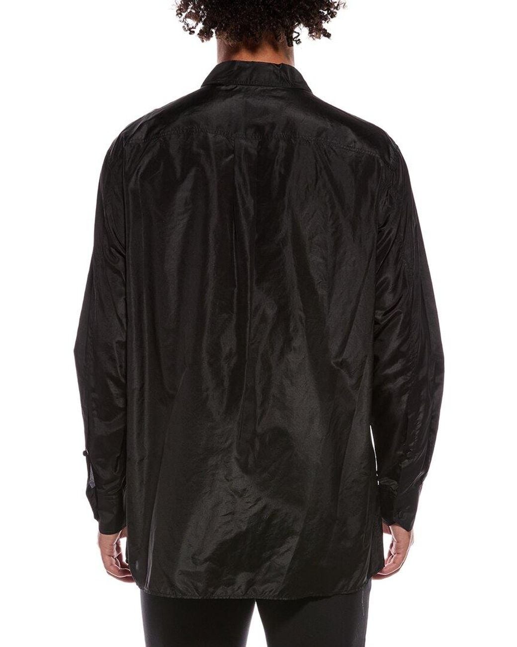 Valentino Black Silk Shirt for men