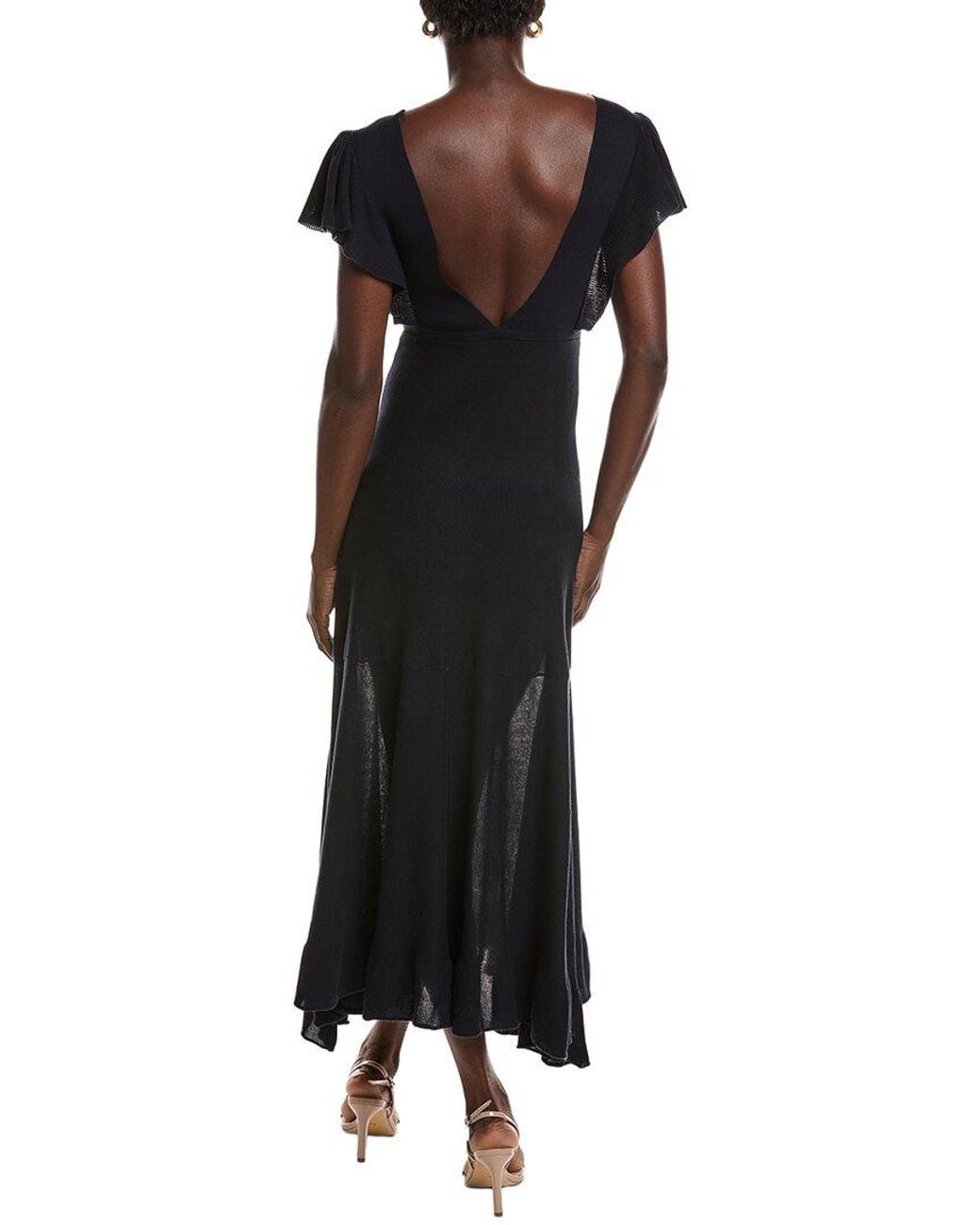 Ba&sh Black Robe Dress