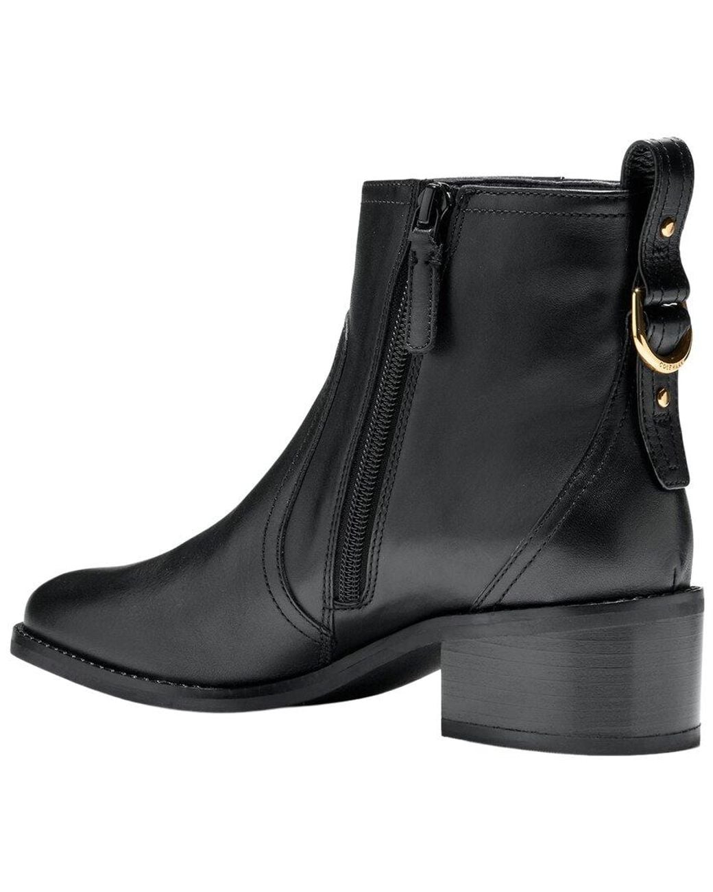 Cole Haan Black Haddie Leather Bootie