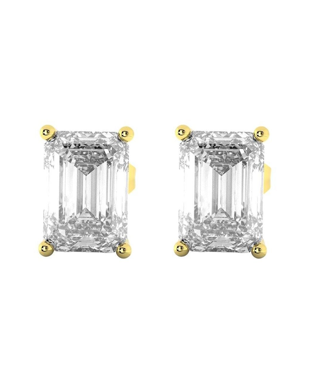 Amairah Metallic 14K 3.00 Ct. Tw. Lab-Grown Diamond Stud Earrings