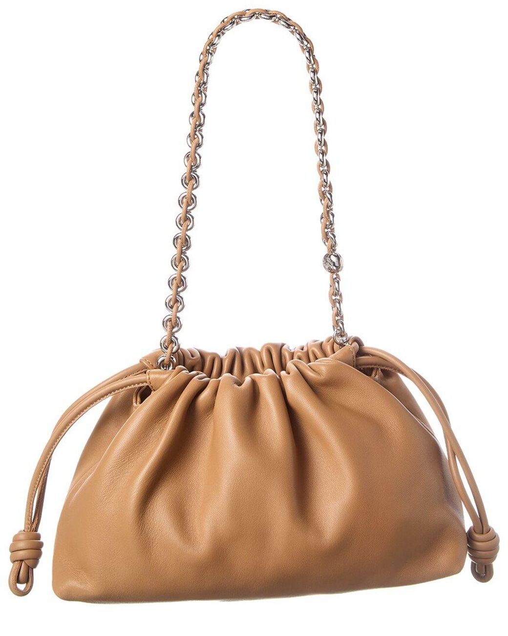 Loewe Natural Flamenco Medium Leather Clutch