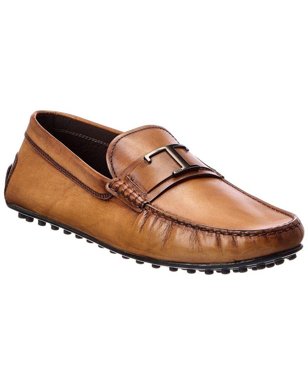 Tod's Brown Leather Driver for men