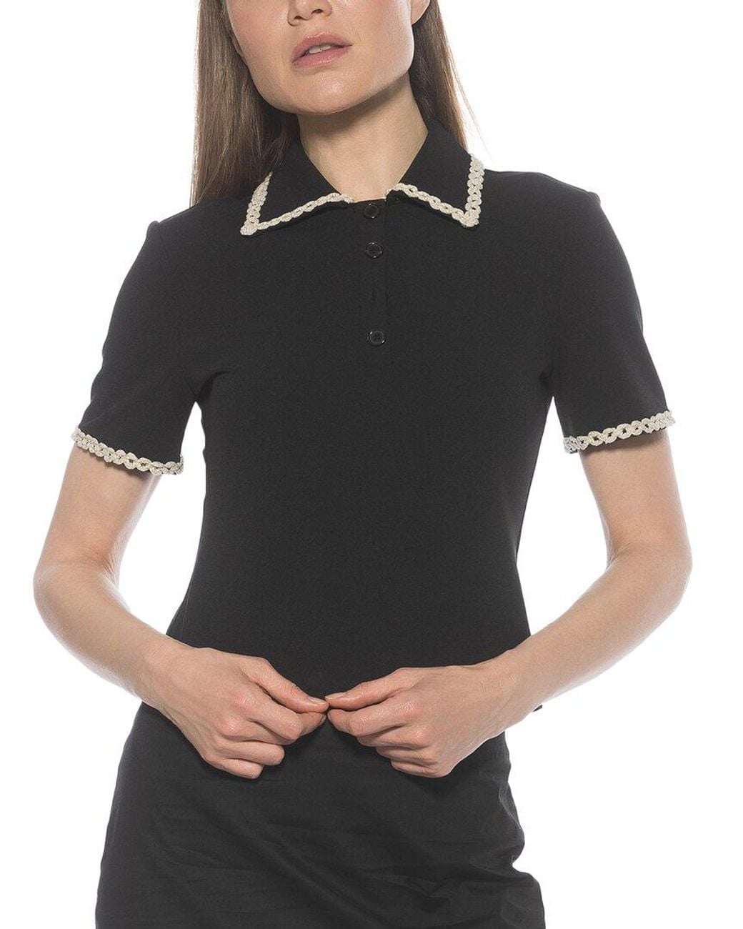 Alexia Admor Black Brianna Top