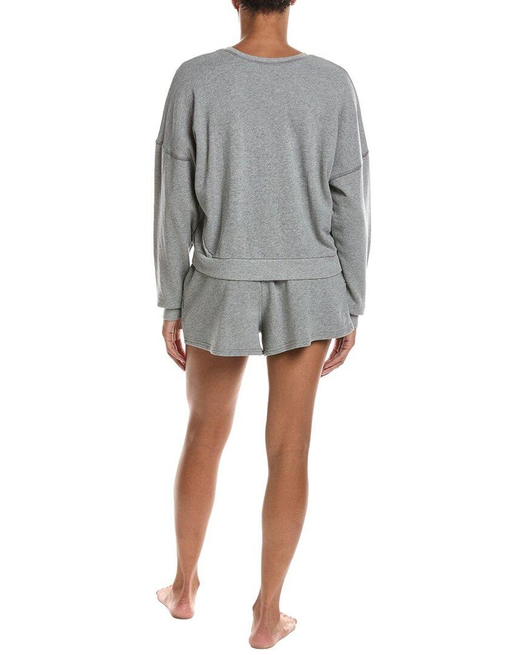 Honeydew Intimates Gray 2Pc Weekend Club Shortie Set