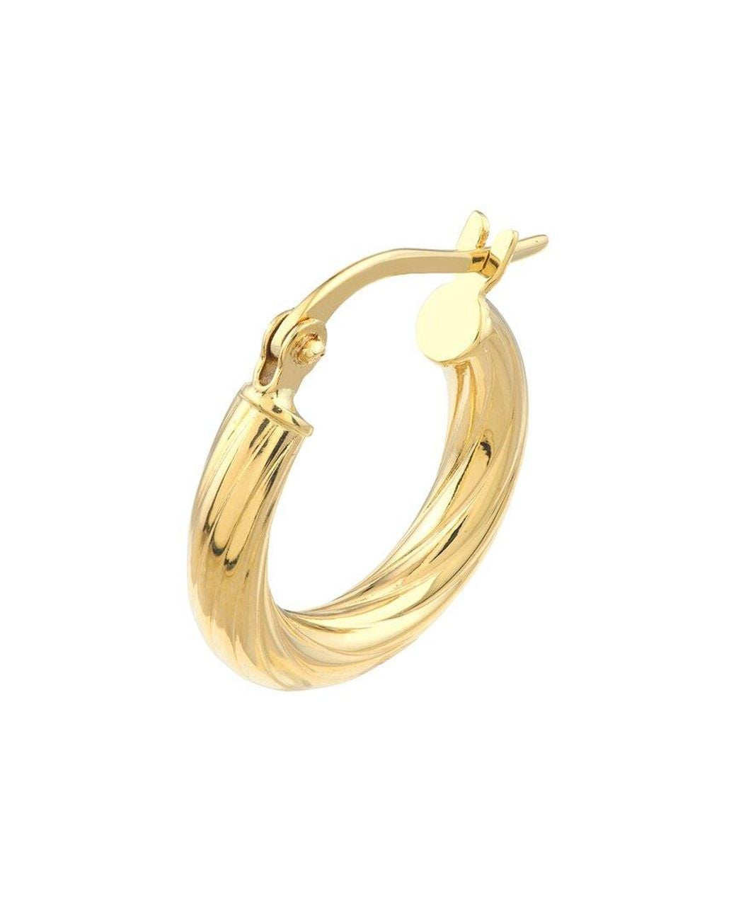 HAWLEY ST Metallic 14K Hoop Earrings
