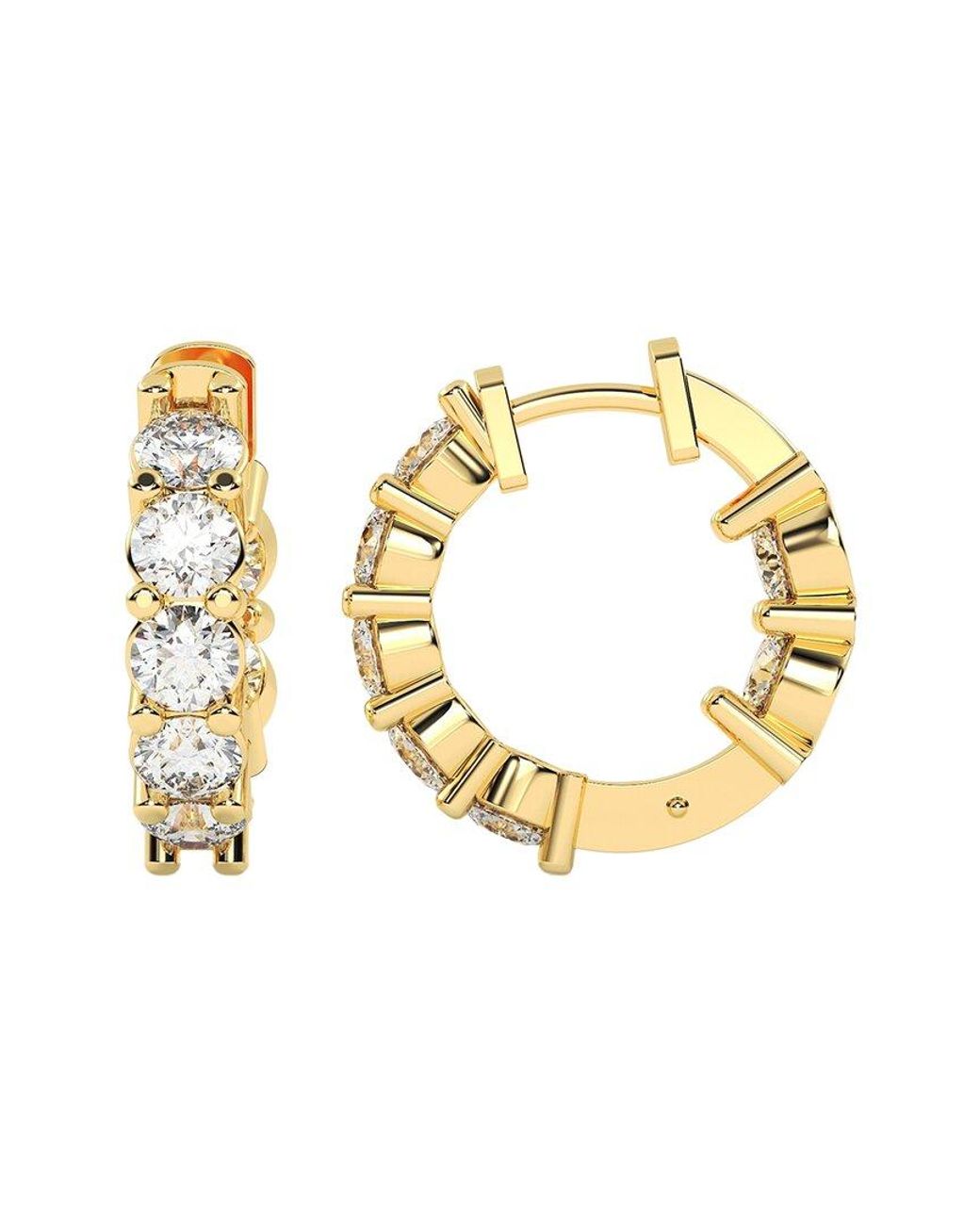 Diamond Select Cuts Metallic 14K 2.50 Ct. Tw. Diamond Earrings