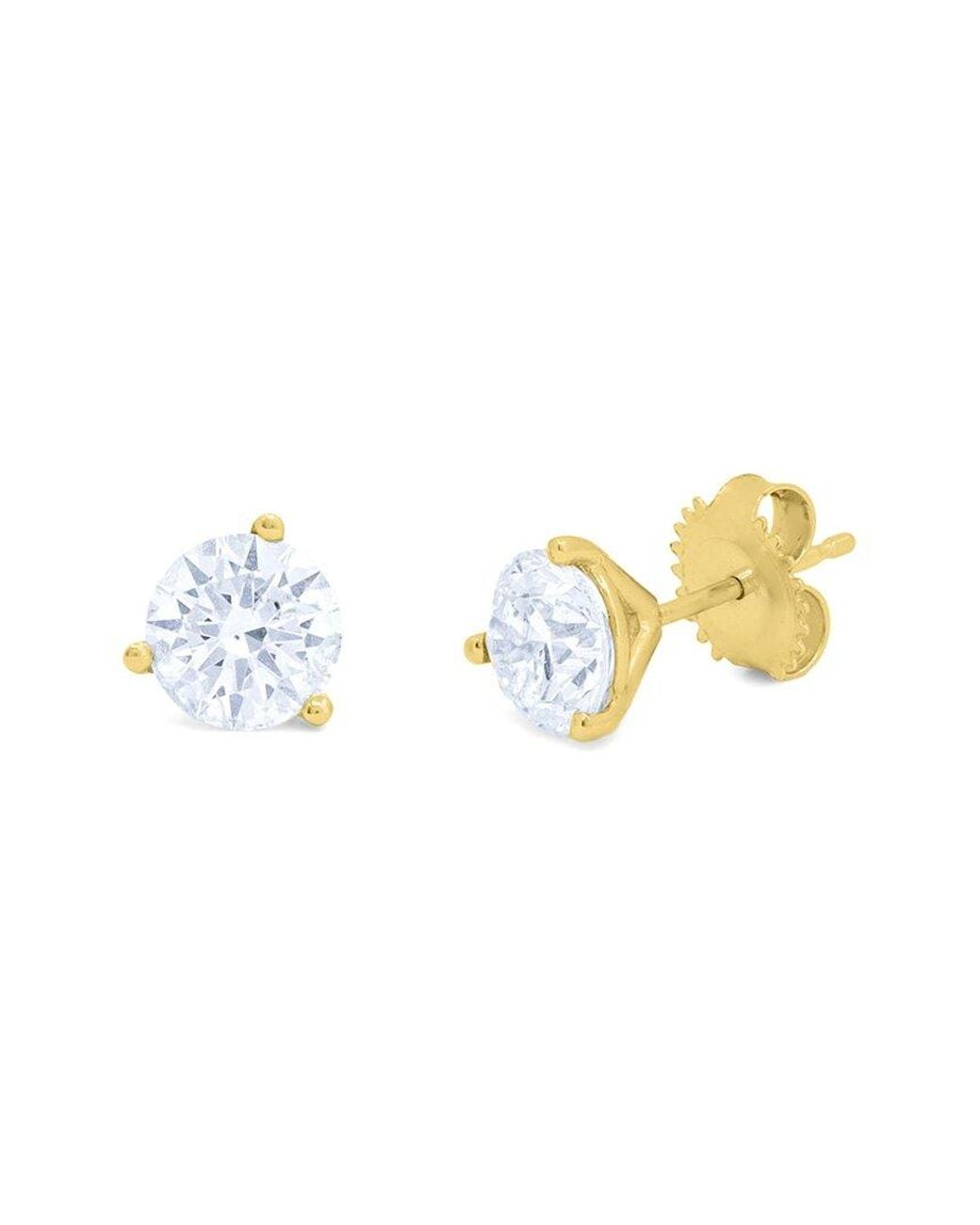 Diana M Metallic Diana M. Fine Jewelry 14K 2.00 Ct. Tw. Lab Grown Diamond Studs