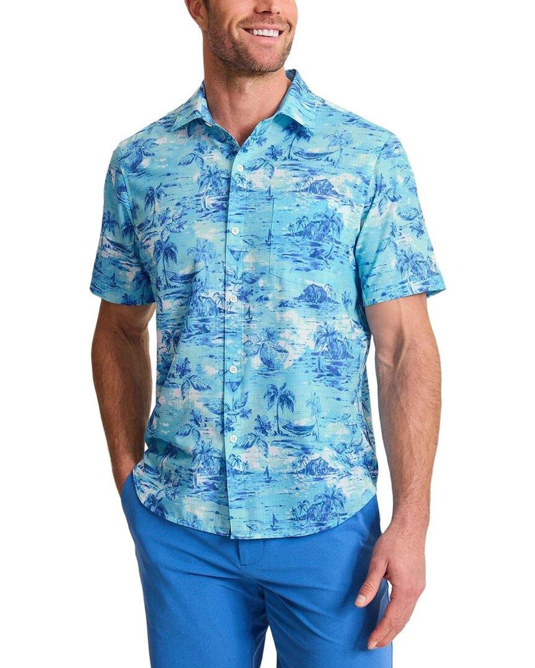 Tommy Bahama Blue Bahama Coast Tidal Pursuit Shirt for men