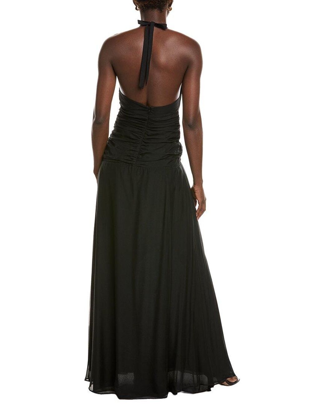 Azeeza Black Avya Silk Gown