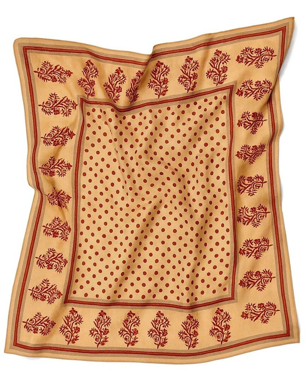 Saachi Brown Marigold Print Bandana