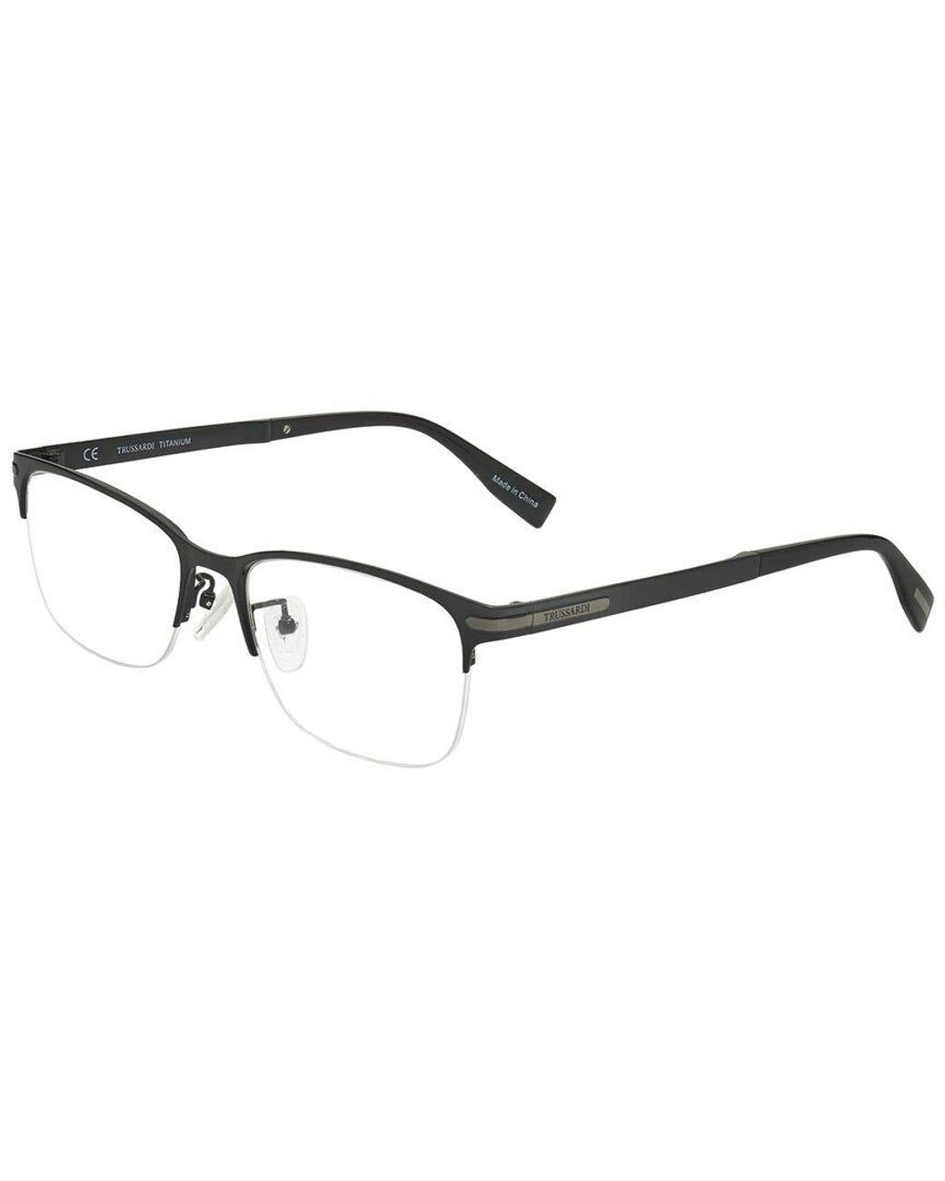 Trussardi Black Vtr275F 54Mm Optical Frames for men