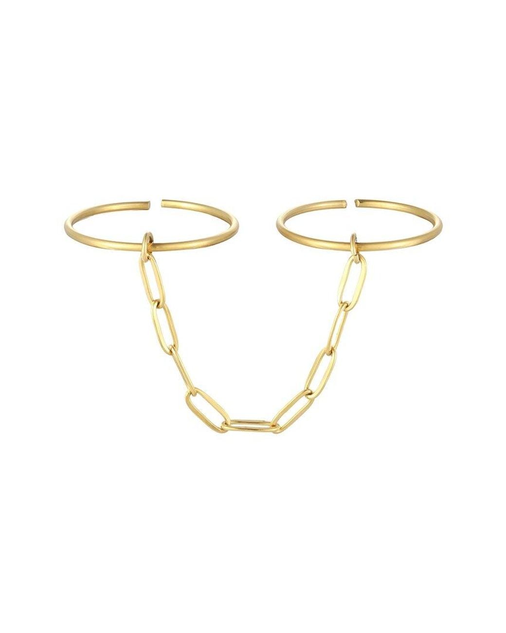Adornia Metallic 18K Plated Stainless Steel Ring