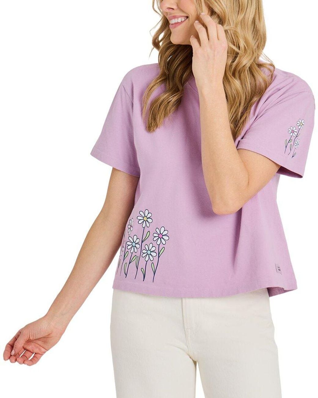 Life Is Good. Purple Boxy T-Shirt