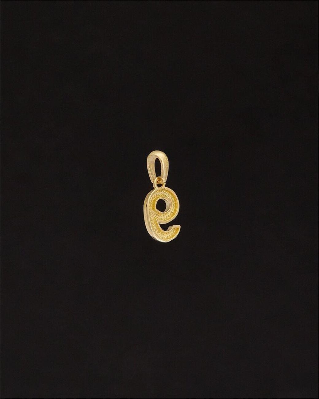 Italian Gold Black 14k Number Pendant