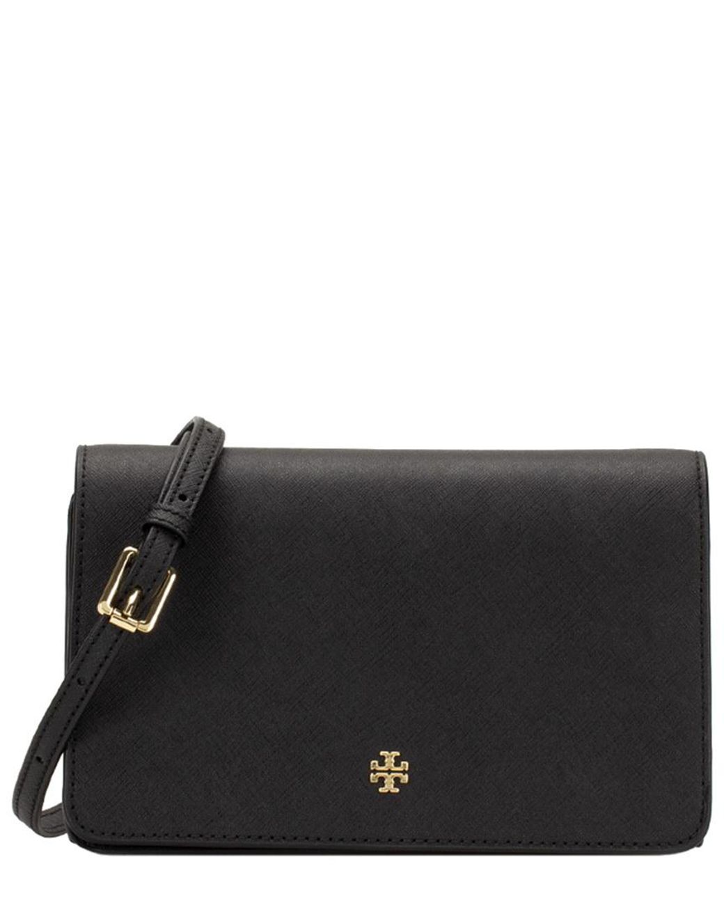 Tory Burch Emerson Combo Leather Crossbody in Black | Lyst UK