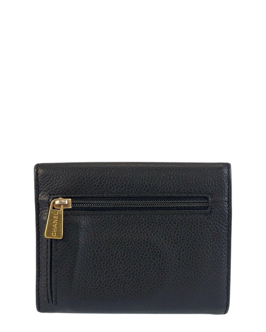 Chanel Black Compact Wallet (authentic Pre-loved)