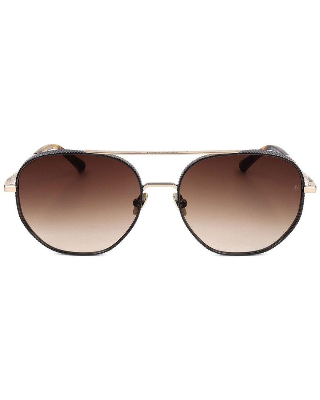 Scotch & Soda Brown 56Mm Sunglasses