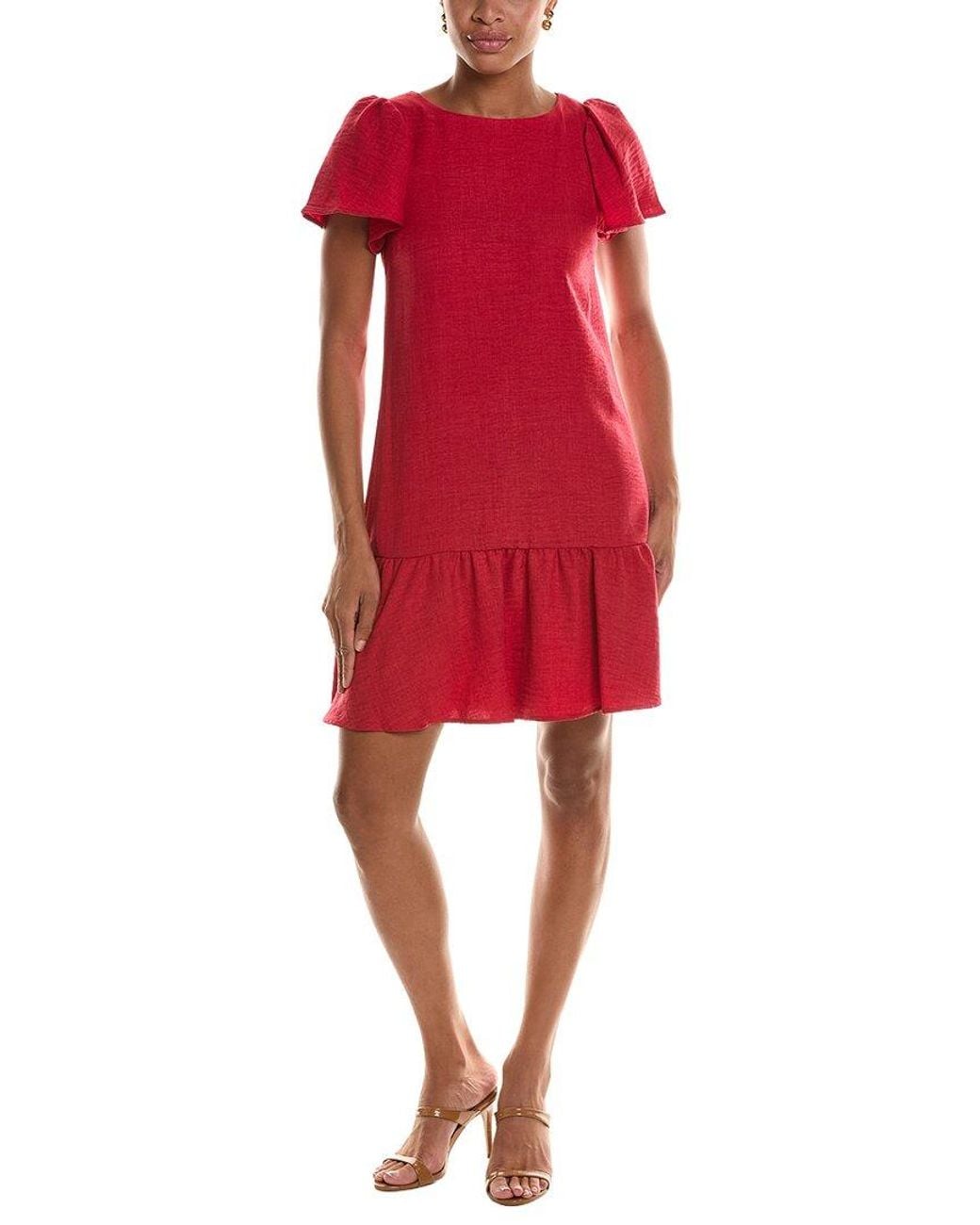 DKNY Red Shift Dress
