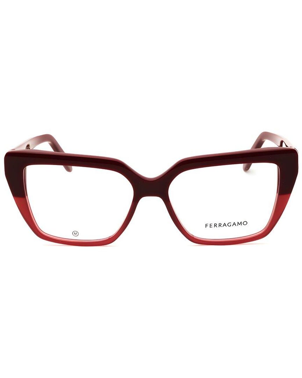 Ferragamo Brown 53Mm Optical Frames