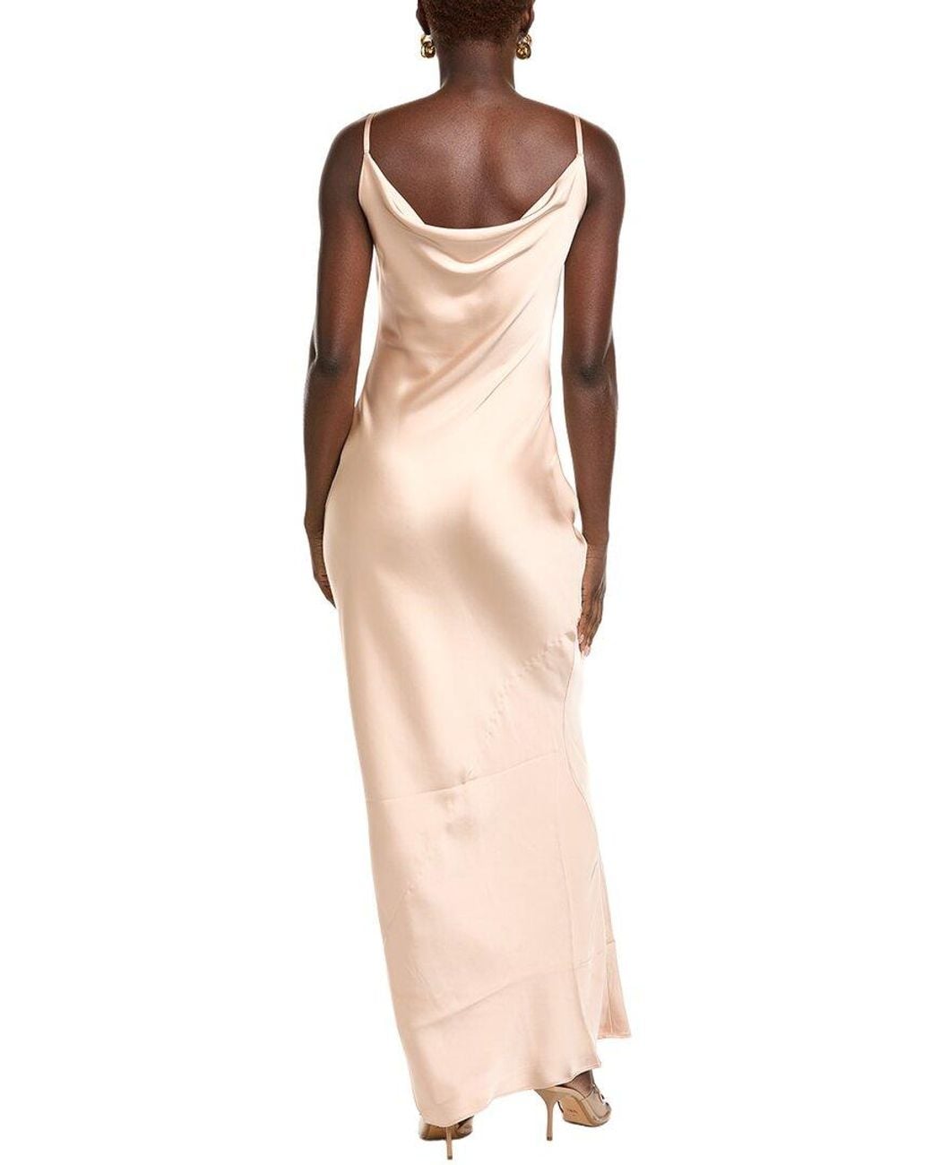 Norma Kamali White Slip Maria Gown