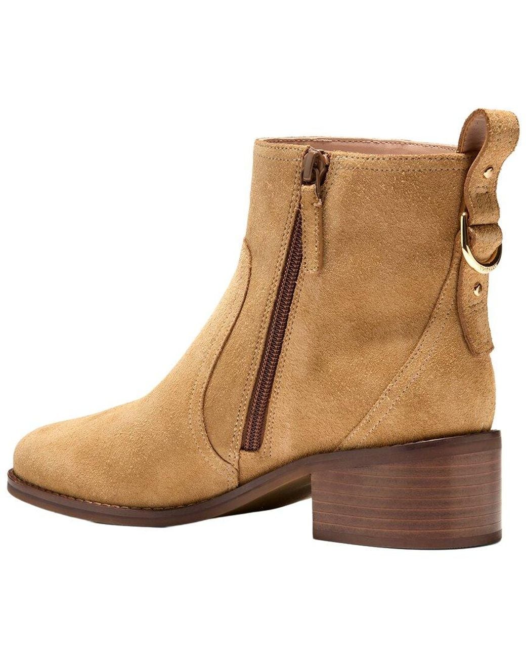 Cole Haan Brown Haddie Suede Bootie