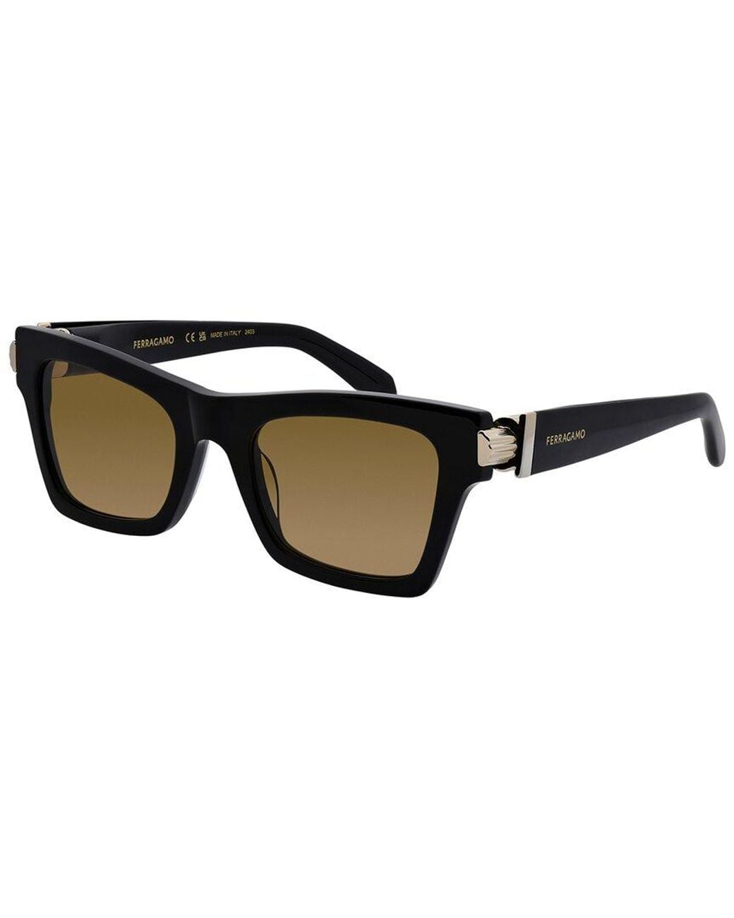 Ferragamo Black Sf 2013S 52Mm Sunglasses