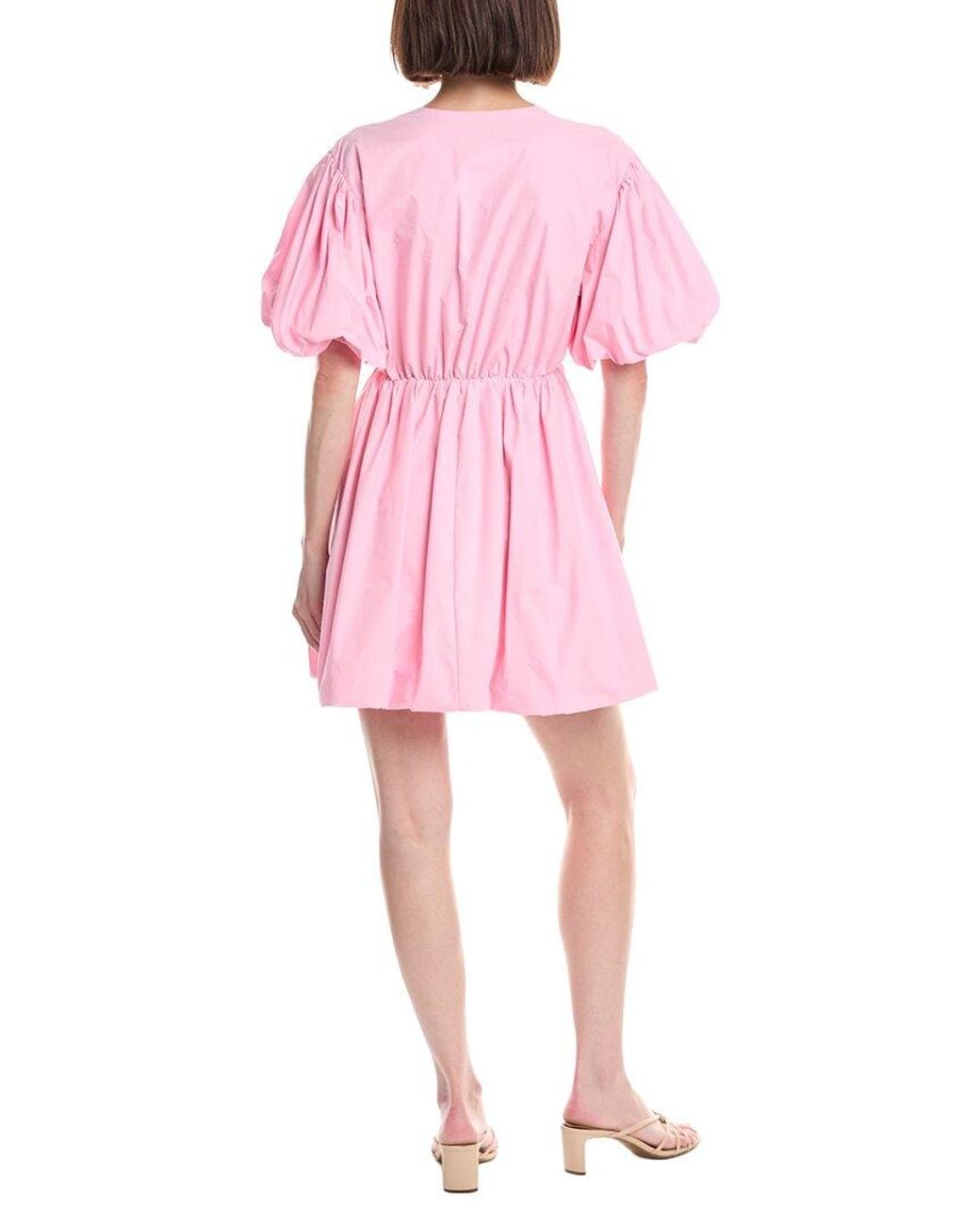 Beulah London Pink Bubble Mini Dress