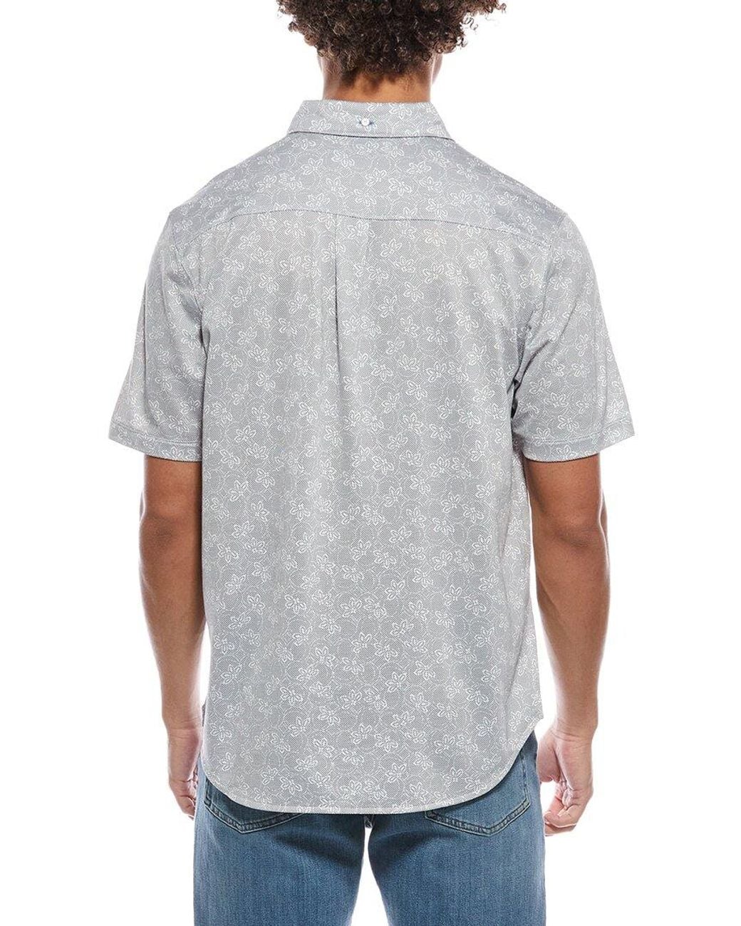 Tommy Bahama Gray San Lucio Lotus Shirt for men
