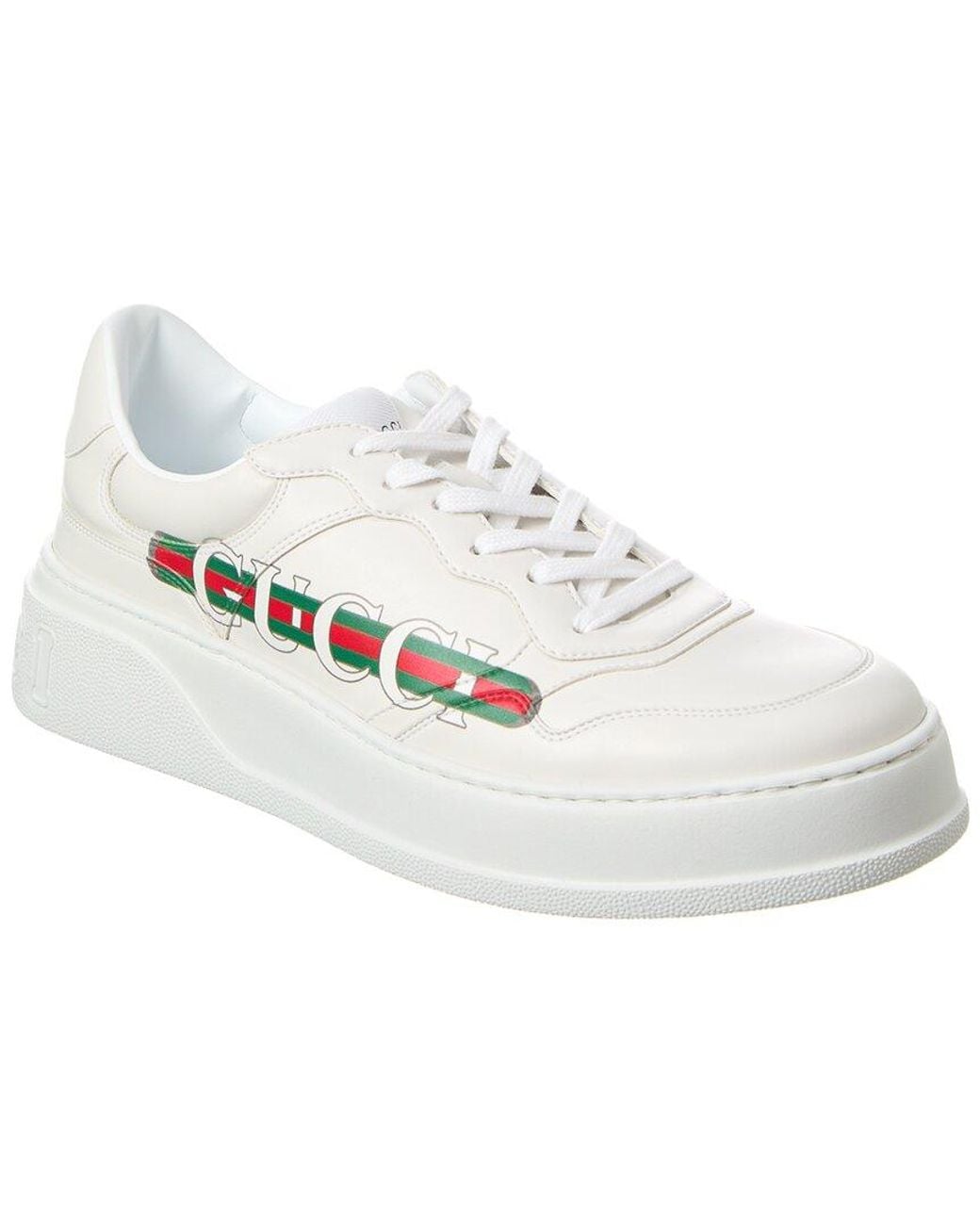 Gucci White Sneakers With Logo