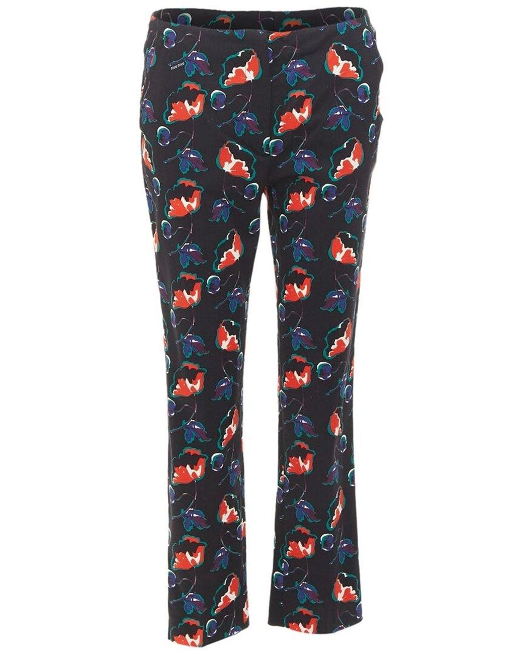 Miu Miu Blue 2014 Wool Cropped Trouser, Size It (Authentic Pre-Loved)