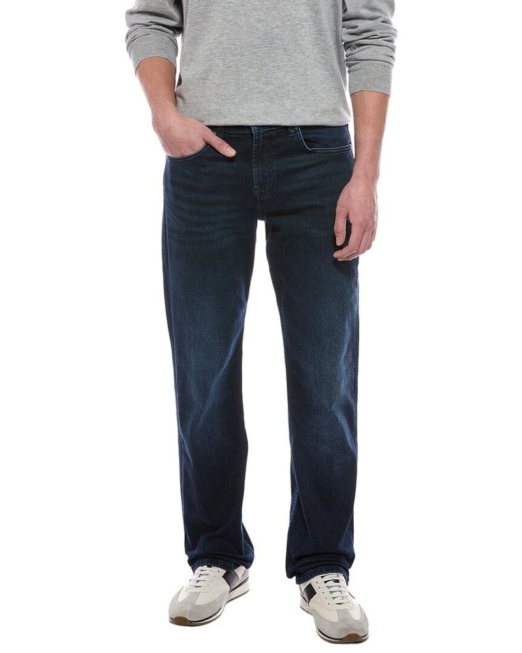 7 For All Mankind Blue Austyn Parallel Bootcut Jean for men