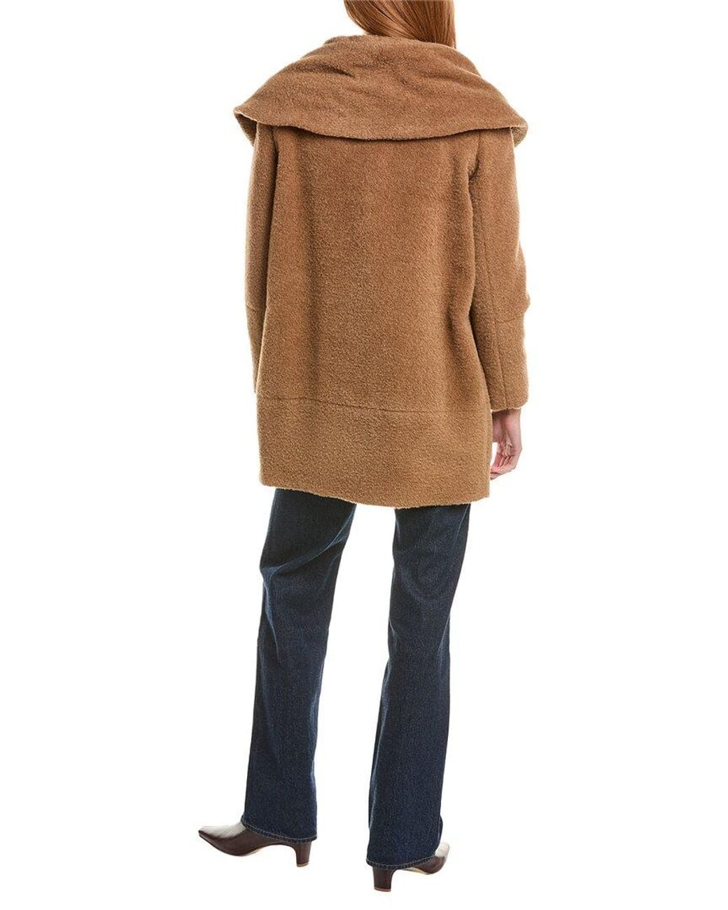 Sofiacashmere Natural Sofiacashmere Wool & Alpaca-Blend Coat