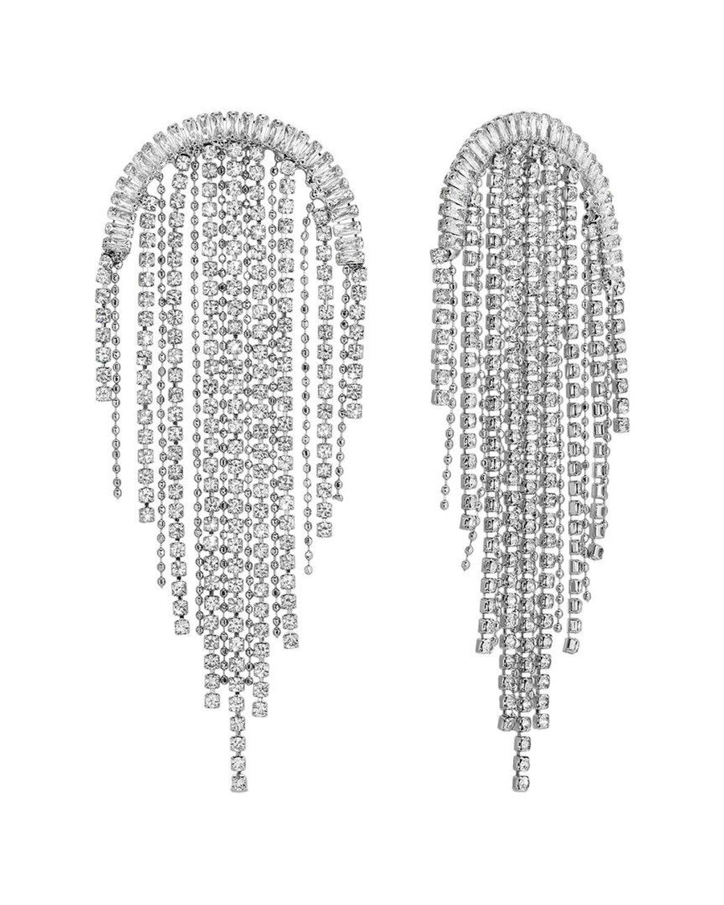 Eye Candy LA White Cz Statement Earring