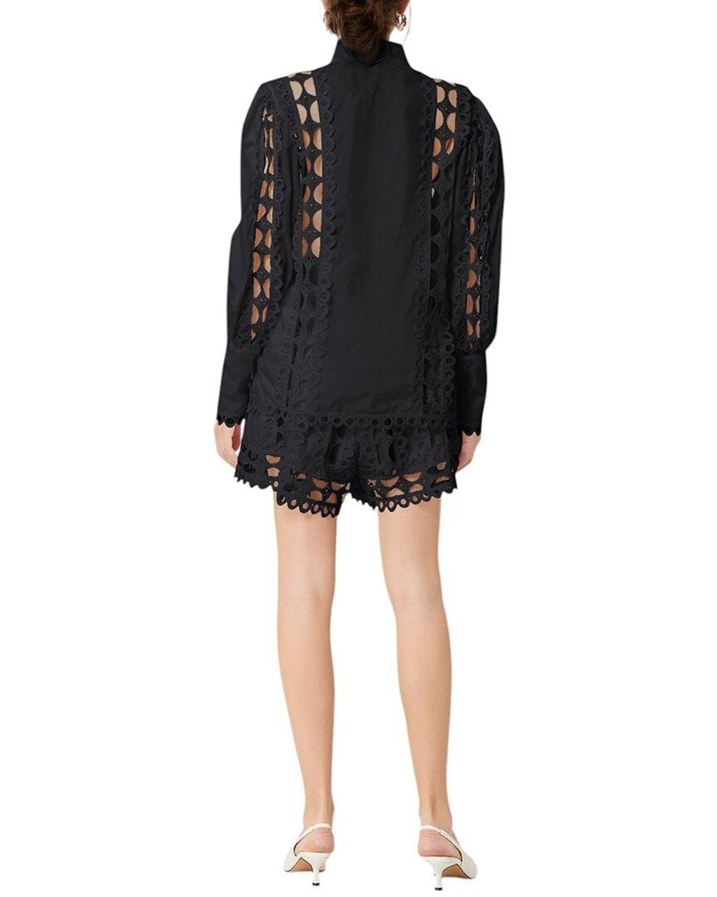 Kaimilan Black Blouse & Short Set