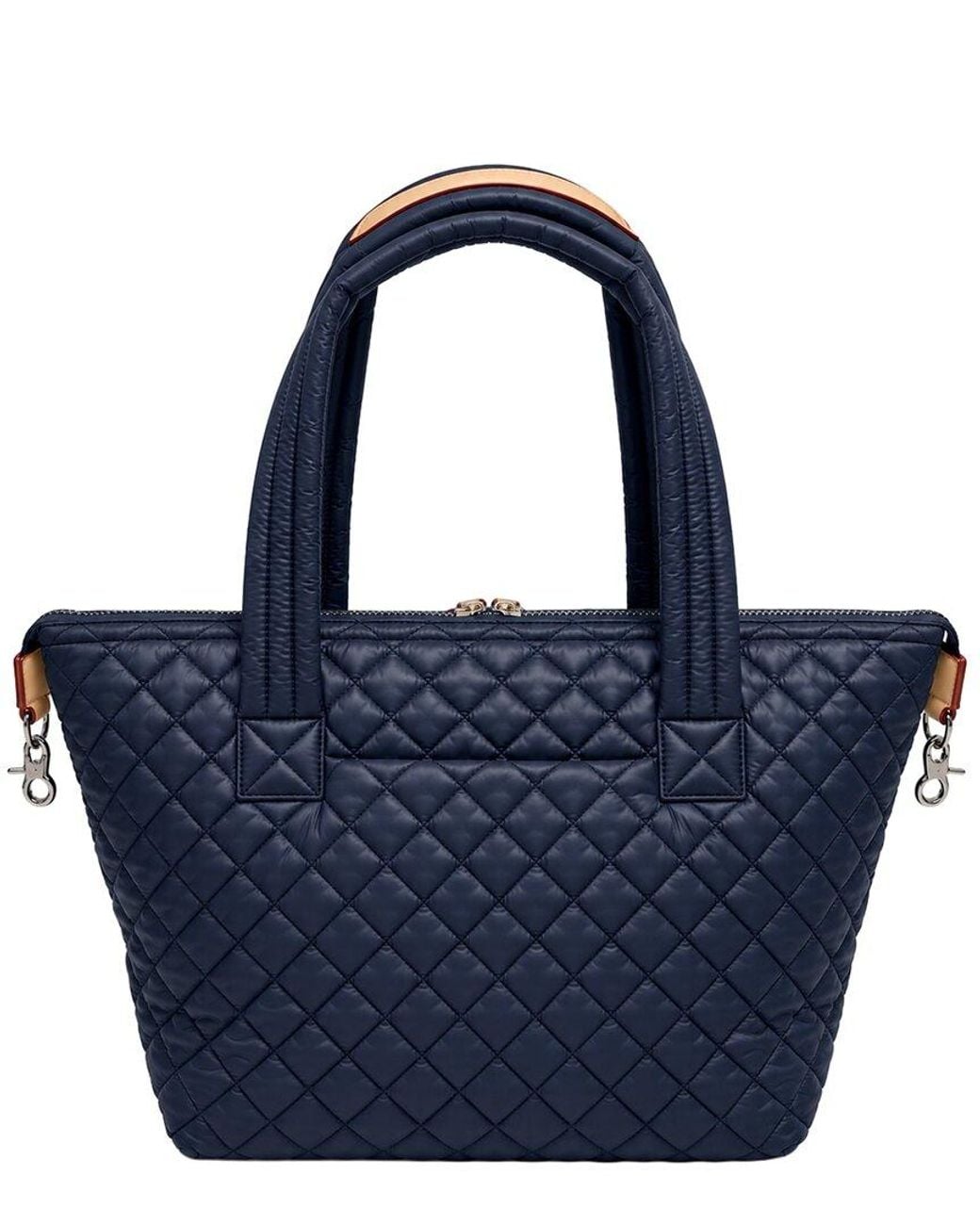 MZ Wallace Blue Medium Sutton Deluxe Nylon & Leather Shoulder Bag
