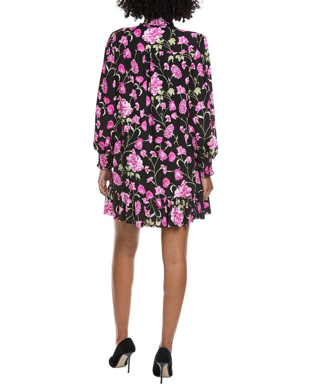 Cece Red Keyhole Bow Tie Mini Dress