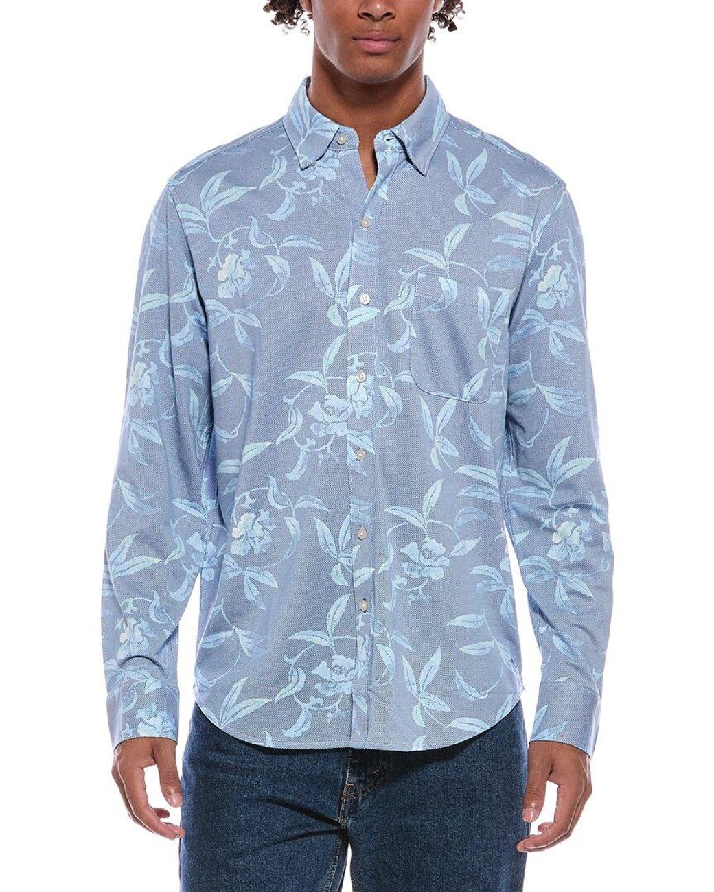 Tommy Bahama Blue San Lucio Gardenia Shirt for men
