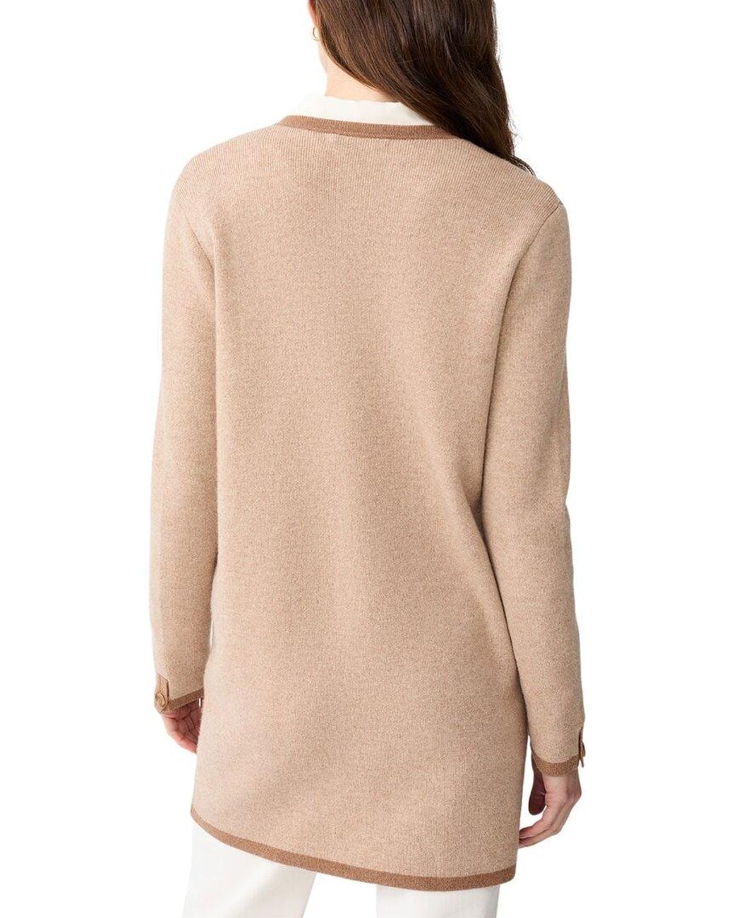 J.McLaughlin Natural Nan Wool & Cashmere-Blend Sweater