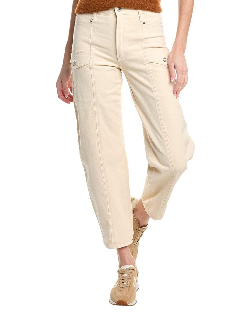 PAIGE Natural Alexis Blonde Sand Cargo Jean