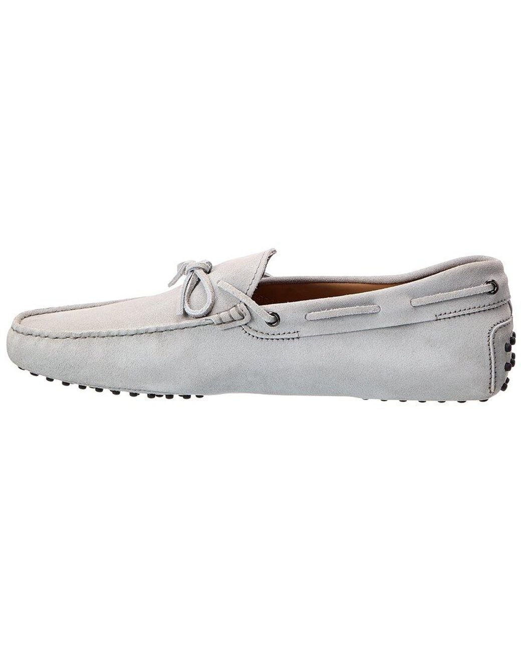 Tod's White Suede Driver for men