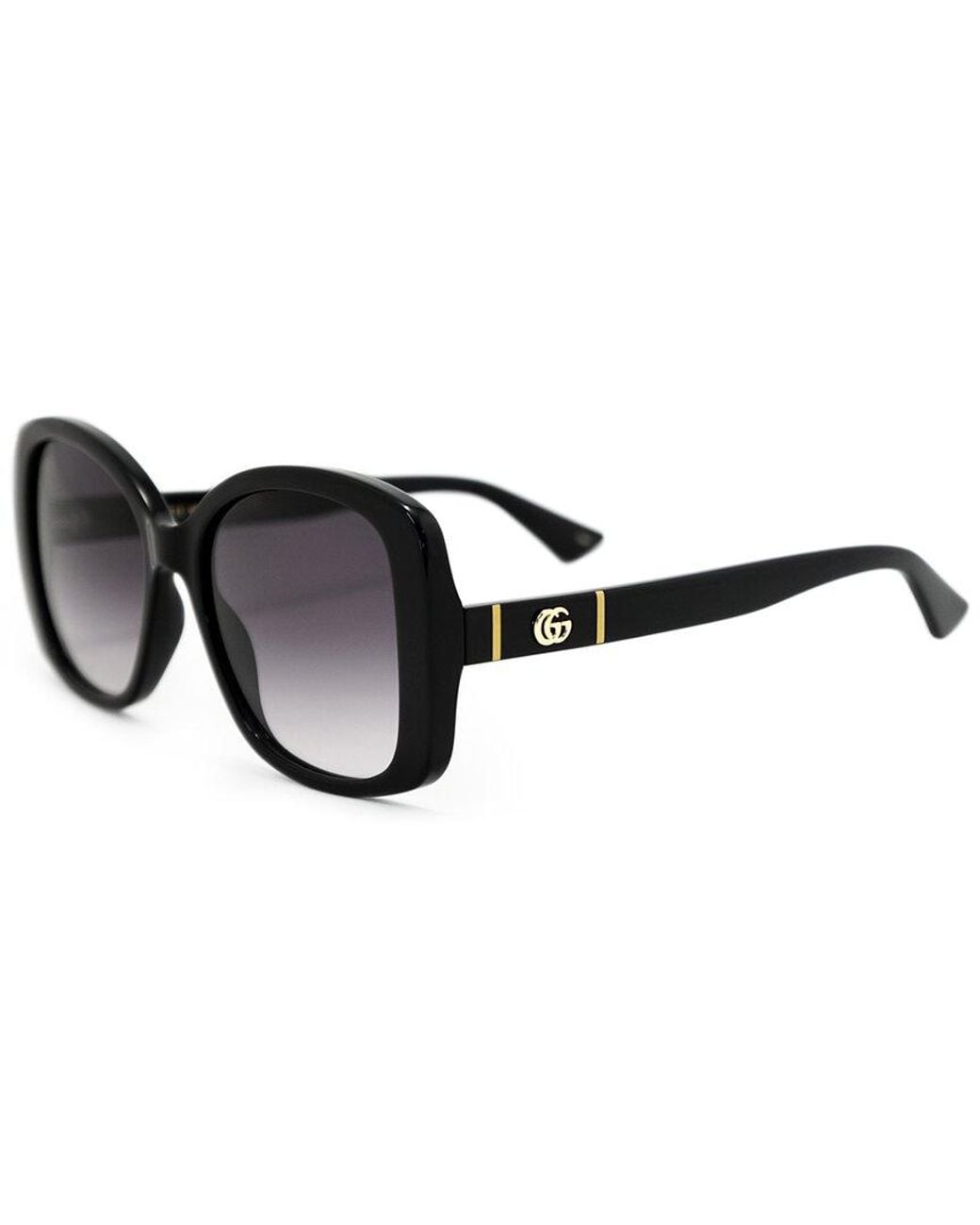 Gucci Black Gg0762S 56Mm Sunglasses