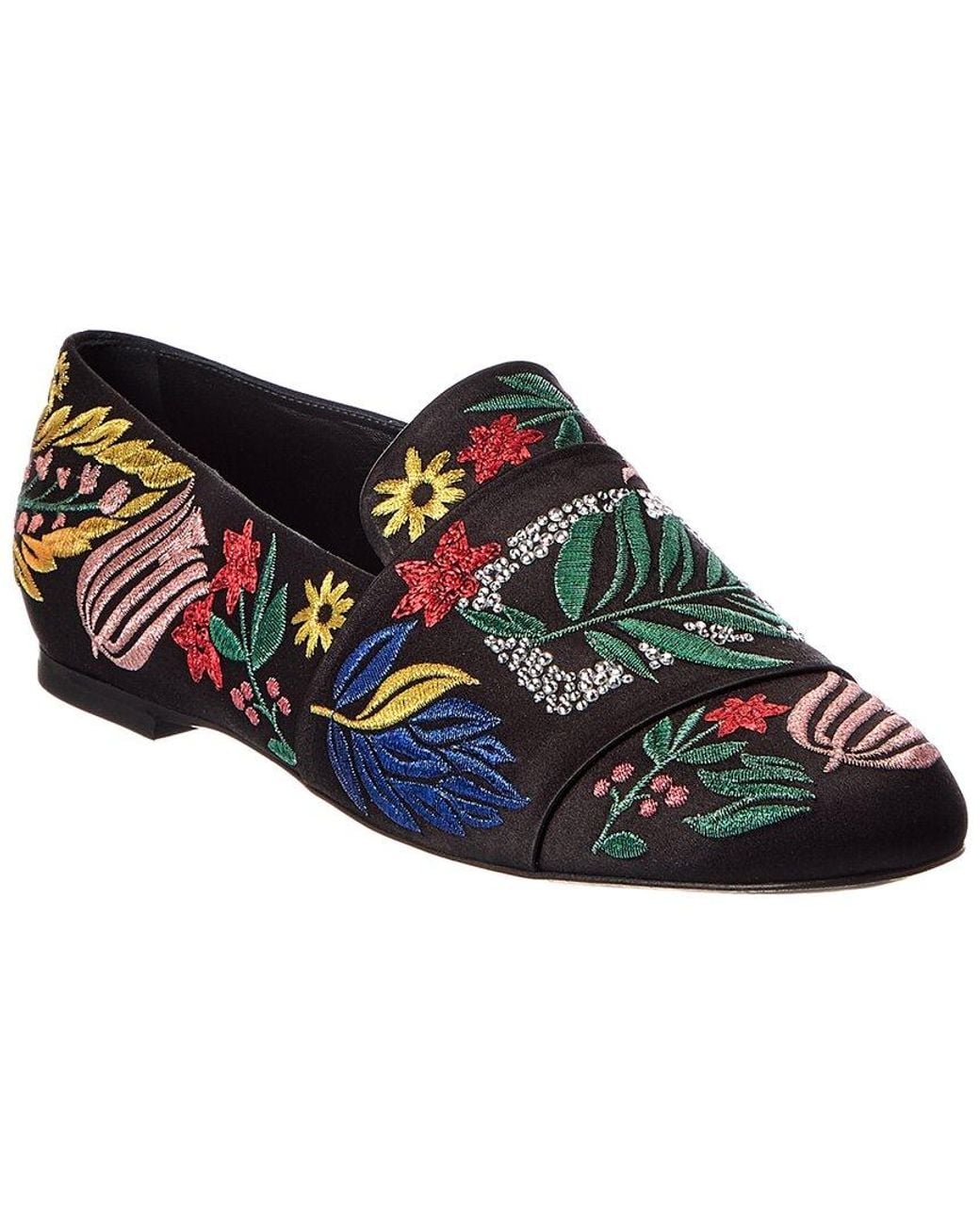 Roger Vivier Black Satin Loafer