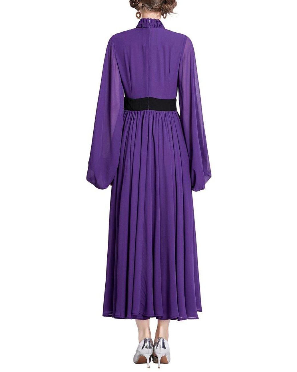 Kaimilan Purple Midi Dress