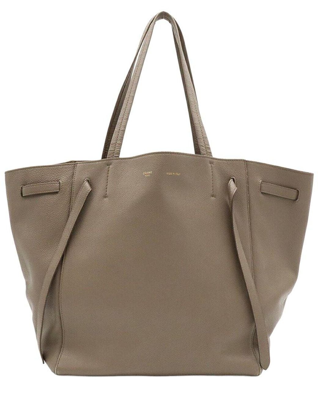 Céline Brown Leather Cabas Phantom Tote (Authentic Pre-Loved)