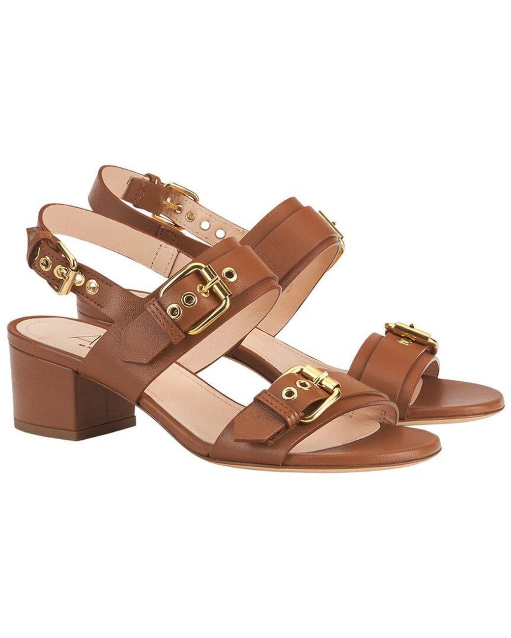 Agl Attilio Giusti Leombruni Brown Lala Straps Leather Sandal