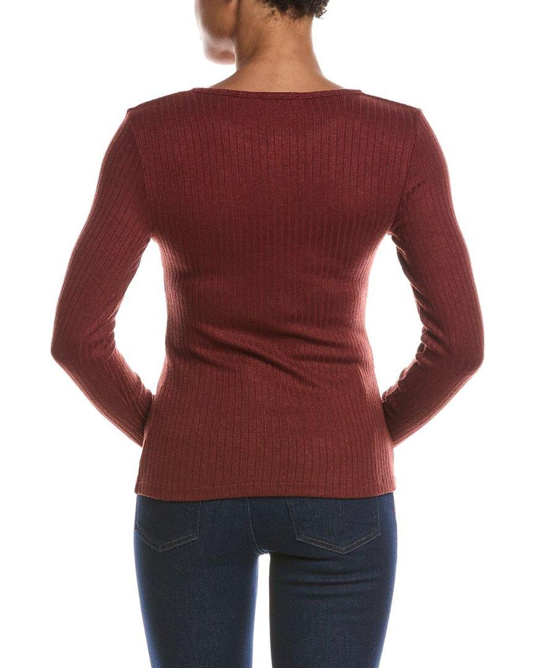 Madewell Red Texture Cutaway Cardigan