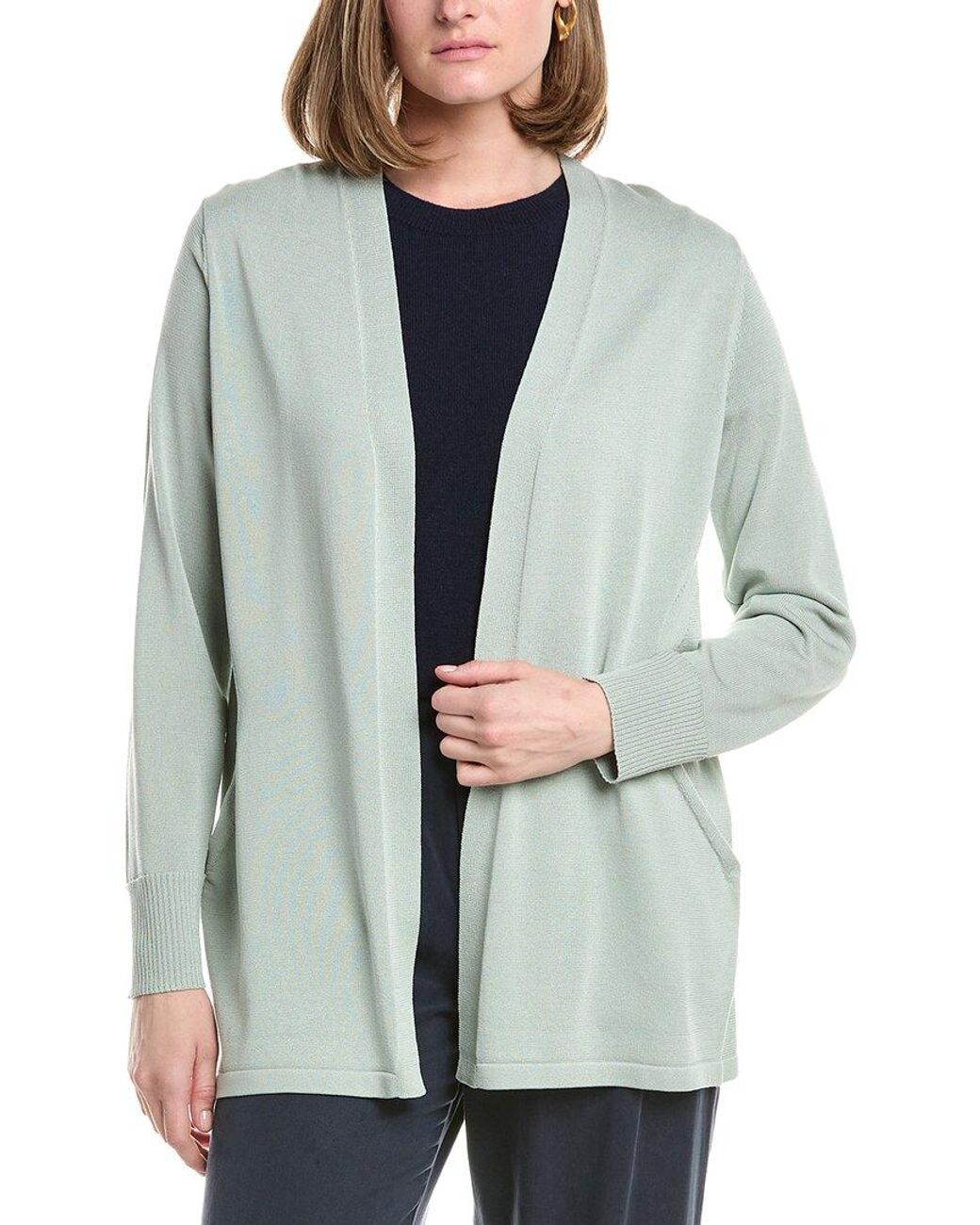 Anne Klein Gray Pocket Cardigan