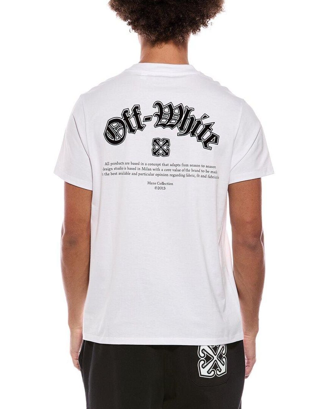 Off-White c/o Virgil Abloh White Slim Fit Goth Arrow T-Shirt for men